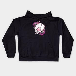 rose quartz skull Kids Hoodie